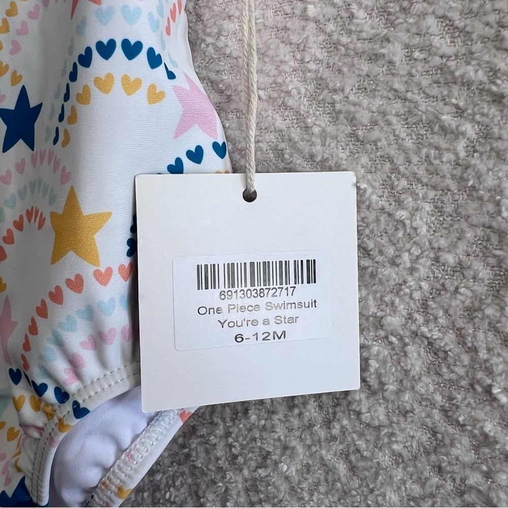 Bird & Bean NWT Infant One Piece Star Bathing Swim Suit Size 6-12 Months‎ - Picture 6 of 9
